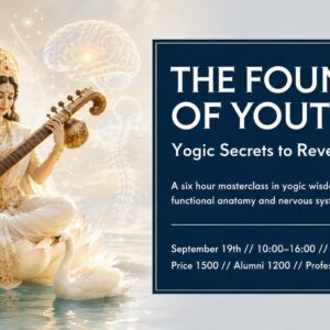 The Fountain of Youth: Yogic secrets to reverse aging [19.09 // 10:00-16:00 // Stillepunkt, Oslo]